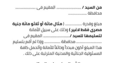كيفية عمل محضر ايصال امانه