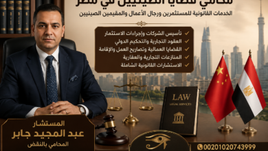 محامي قضايا الصينيين في مصر | الخدمات القانونية للمستثمرين ورجال الأعمال والمقيمين الصينيين