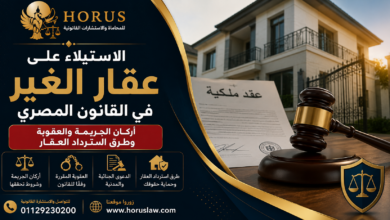 الاستيلاء على عقار الغير في القانون المصري | أركان الجريمة والعقوبة وطرق استرداد العقار