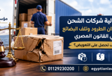 مسؤولية شركات الشحن عن فقدان الطرود وتلف البضائع في القانون المصري | كيف تحصل على التعويض؟